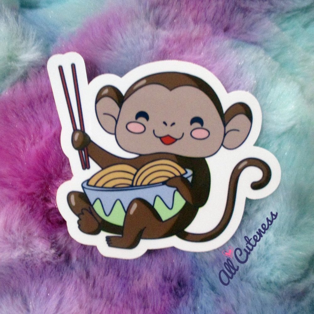 Cute Monkey Sticker